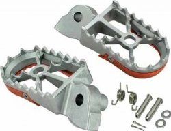 BUZZETTI PODNÓŻKI PEGI KTM SX 50 14-22; SX 65 11-22; SX 85 03-17; SX/SXF 125/250/350/450 98-16 ( STAL NIERDZEWNA W KOMPLECIE Z Z
