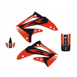 BLACKBIRD KOMPLET NAKLEJEK (OKLEIN) HONDA CR 85 03-07 DREAM 4 KOLOR CZERWONY CZARNY