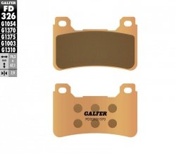 GALFER KLOCKI HAMULCOWE KH390 SPIEK METALICZNY (ZŁOTE) STREET PRZÓD (HONDA CBR 600RR '05-'16, CBR 1000RR '04-16, 