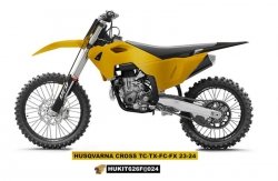 UFO KOMPLET PLASTIKÓW (FULL KIT) Z OSŁONAMI TELESKOPÓW (AMORTYZATORÓW) HUSQVARNA TC 125 / 250 23-24, FC 250 / 350 / 450 23-24, F