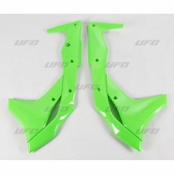 UFO OSŁONY CHŁODNICY KAWASAKI KXF 250 17-20 KOLOR ZIELONY FLUO
