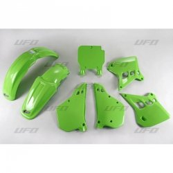 UFO KOMPLET PLASTIKÓW KAWASAKI KX 125 90-91 KOLOR OEM 91 (ZIELONY) (KA196E999A)