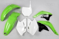 UFO KOMPLET PLASTIKÓW KAWASAKI KXF 450 07 KOLOR OEM (ZIELONY/BIAŁY) (KA209E999)