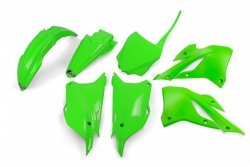 UFO KOMPLET PLASTIKÓW KAWASAKI KX 85 22-25, KX 112 22-25 KOLOR OEM (POMARAŃCZOWY/BIAŁY)