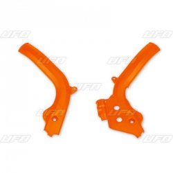 UFO OSŁONY RAMY KTM SX 125/150 16-22 , EXC 125/150/300 TPI 17-18 ,SXF 250/350/450 16-18 , EXCF 250/350/450/500 17-23 KOLOR POMAR