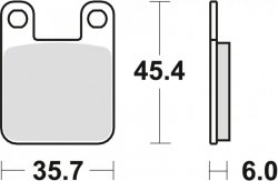 TRW ZF KLOCKI HAMULCOWE KH115 ORGANIC KTM SX 60 / 65 98-01, SUZUKI AY 50 97-06, YAMAHA TZR 50 03-, PRZÓD/TYŁ (PROMOCJA)