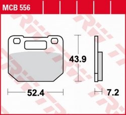 TRW ZF KLOCKI HAMULCOWE KH110 ORGANIC SUZUKI RG 80 GAMMA 85-96, RG 125 GAMMA 85-90 PRZÓD