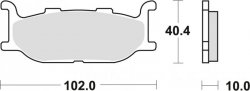 TRW ZF KLOCKI HAMULCOWE KH179 ORGANIC YAMAHA XV 535 95-98, XJ 600 92-97, XVS 650 97-07, XJ 900 95-03, XV 1100 94-98, XV 1600 99-04, PRZÓD