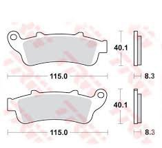 TRW ZF KLOCKI HAMULCOWE KH261 KH281 SINTER STREET HONDA NT 650 V 02-05, VFR 800 98-05, XL 1000 V 99-03 STX 1300 02-08, GL 1800 0