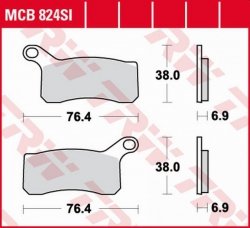 TRW LUCAS ZF KLOCKI HAMULCOWE KH462 SINTER OFFROAD KTM SX-F/XC 450 ATV '08-'11, SX/XC 505 ATV '08-'13, XC 52