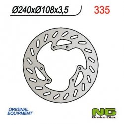 NG TARCZA HAMULCOWA PRZÓD DERBI 50 SENDA R/R-RACER/X-TREME/X-RACE 00-09 (240x108x3,5)