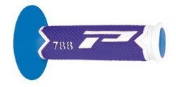 PROGRIP MANETKI PG788 OFF ROAD (22+25MM, DŁ.115MM) KOLOR BIAŁY/NIEBIESKI/JASNO NIEBIESKI (TRÓJSKŁADNIKOWE) (PG788/26) (788-285)