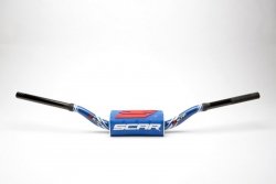 SCAR RACING KIEROWNICA 28,6MM MODEL RC BEND KOLOR NIEBIESKI/CZARNY GĄBKA KOLOR NIEBIESKI/BIAŁY/CZERWONY