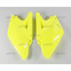 UFO BOCZKI TYLNE SUZUKI RMZ 250 10-18 KOLOR ŻÓŁTY FLUO