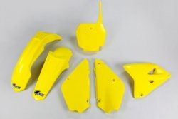 UFO 2024/11 KOMPLET PLASTIKÓW SUZUKI RM 85 00-24 RESTYLING KOLOR ŻÓŁTY RESTYLING