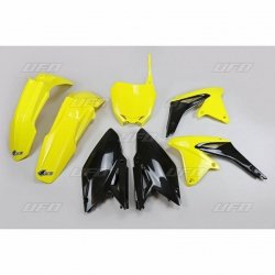 UFO KOMPLET PLASTIKÓW SUZUKI RMZ 250 10-18 KOLOR OEM 18 (ŻÓŁTY/CZARNY) (SU416E999W)