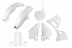 UFO KOMPLET PLASTIKÓW (FULL KIT) Z OSŁONAMI TELESKOPÓW (AMORTYZATORÓW) YAMAHA YZ 125 92 KOLOR OEM (BIAŁY) (YA296E999)