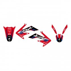 BLACKBIRD KOMPLET NAKLEJEK (OKLEIN) HONDA CRF 250R 04-09, CRF 250X 04-21 DREAM 5 KOLOR CZERWONY CZARNY