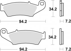 TRW klocki hamulcowe przód HONDA XLR 250 R (94-)