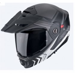 SCORPION KASK ADX-2 LEWIS MAT BLACK-SILVER M 