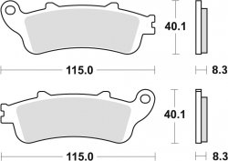 TRW klocki hamulcowe tył Honda XL - VA Varadero 1000 ( 04-13 )