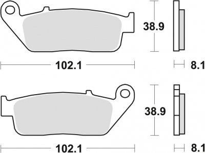 TRW klocki hamulcowe przód Honda CB 400 (01-05)