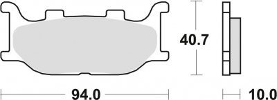 TRW klocki hamulcowe przód Yamaha  XVS 1100  Drag Star (99-04)