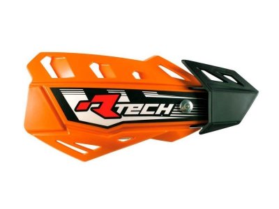 Racetech osłony rąk FLX cross/enduro z mocowaniami pomarańczowy