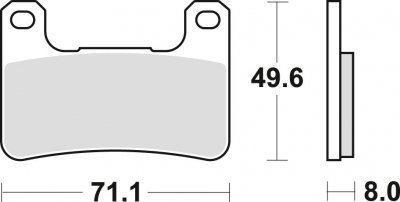 TRW klocki hamulcowe przód Kawasaki ZX 1000  10R - Ninja ( 08-15)