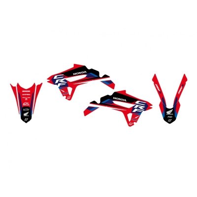 BLACKBIRD KOMPLET NAKLEJEK (OKLEIN) HONDA CRF 250R 22-24, CRF 450R 21-24 DREAM 5 KOLOR CZERWONY CZARNY BIAŁY