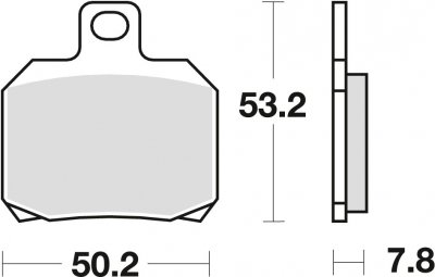 TRW klocki hamulcowe tył MOTO GUZZI V7 - Special  750 (12-14 )