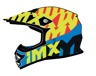 KASK IMX FMX-01 JUNIOR BLACK/FLUO YELLOW/BLUE/FLUO RED YM