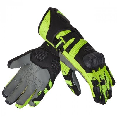 RĘKAWICE MOTOCYKLOWE REBELHORN FIGHTER BLACK, FLUO YELLOW S