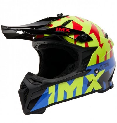 KASK IMX FMX-02 BLACK/FLUO YELLOW/BLUE/FLUO RED GLOSS GRAPHIC XL