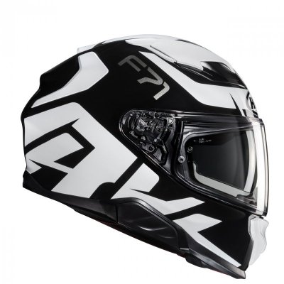 KASK HJC F71 BARD BLACK/WHITE L