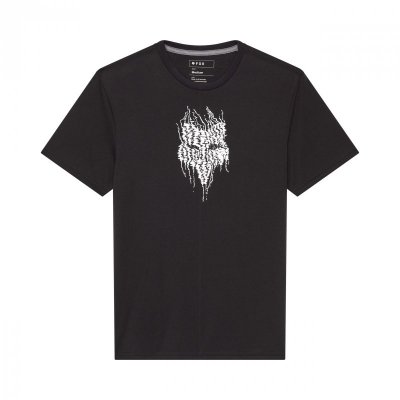 T-SHIRT FOX BARK TECH BLACK L