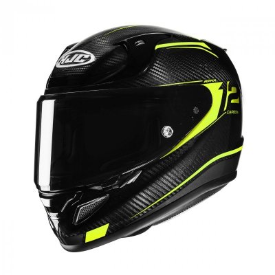 KASK HJC RPHA12 CARBON KERES BLACK/YELLOW S