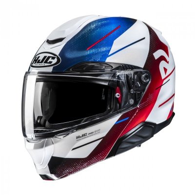 KASK MOTOCYKLOWY HJC RPHA91 BLAT BLACK WHITE BLUE XL