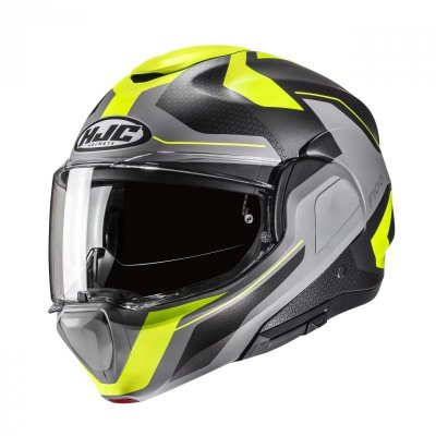 KASK HJC F100 BIOS GREY/YELLOW L
