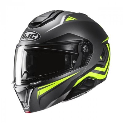 KASK HJC I91 TRICUS BLACK/YELLOW XL