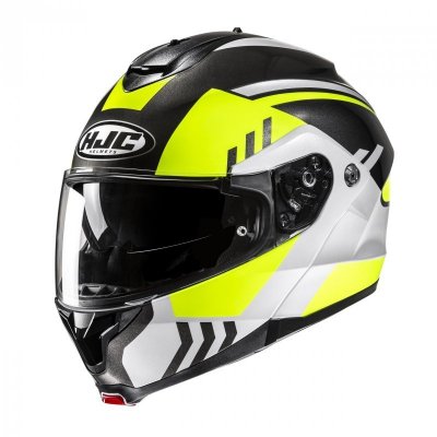 KASK MOTOCYKLOWY HJC C91N KAON BLACK YELLOW XL