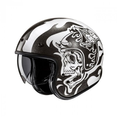 KASK HJC V31 FLAME WHITE/BLACK XL