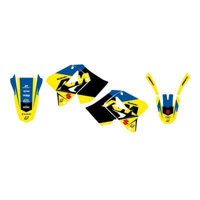 BLACKBIRD KOMPLET NAKLEJEK (OKLEIN) SUZUKI RM 125/250 01-24 DREAM 5