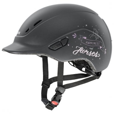 UVEX Kidoxx happyhorse kask jeździecki dziecięcy antracyt