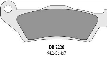 Delta Braking KTM 380 EXC/SX (98-03) klocki hamulcowe przód