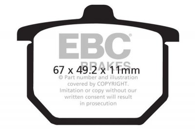 Klocki hamulcowe EBC FA029 (kpl. na 1 tarcze)