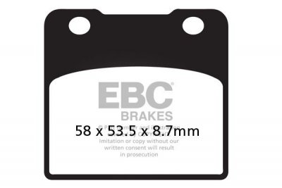 Klocki hamulcowe EBC FA103V V-PAD (kpl. na 1 tarcze)