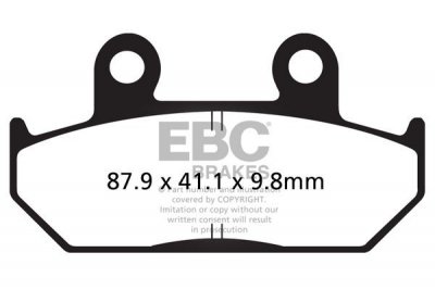 Klocki hamulcowe EBC FA124/2HH wzmacniane (kpl. na 1 tarcze)