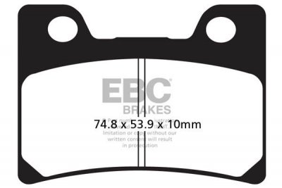 Klocki hamulcowe EBC FA182 (kpl. na 1 tarcze)