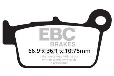 Klocki hamulcowe EBC FA367TT (kpl. na 1 tarcze)